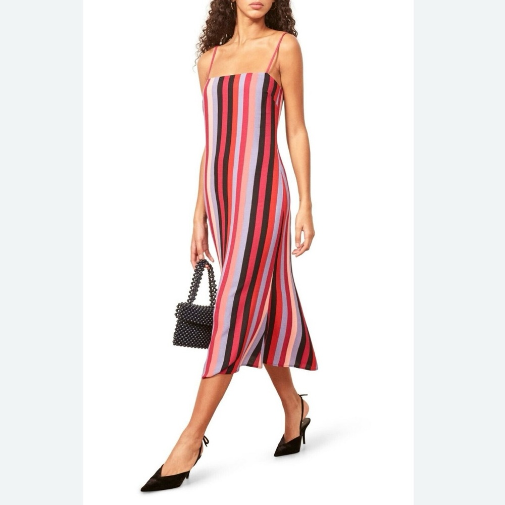 Reformation Rosaly Isabel Stripe Dress